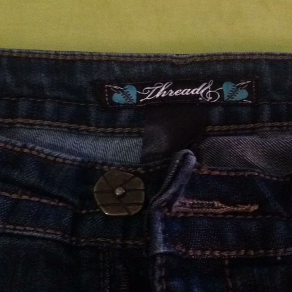 Thread Stretch Straight Leg Jeans Fits Size 4 - Picture 3 of 7